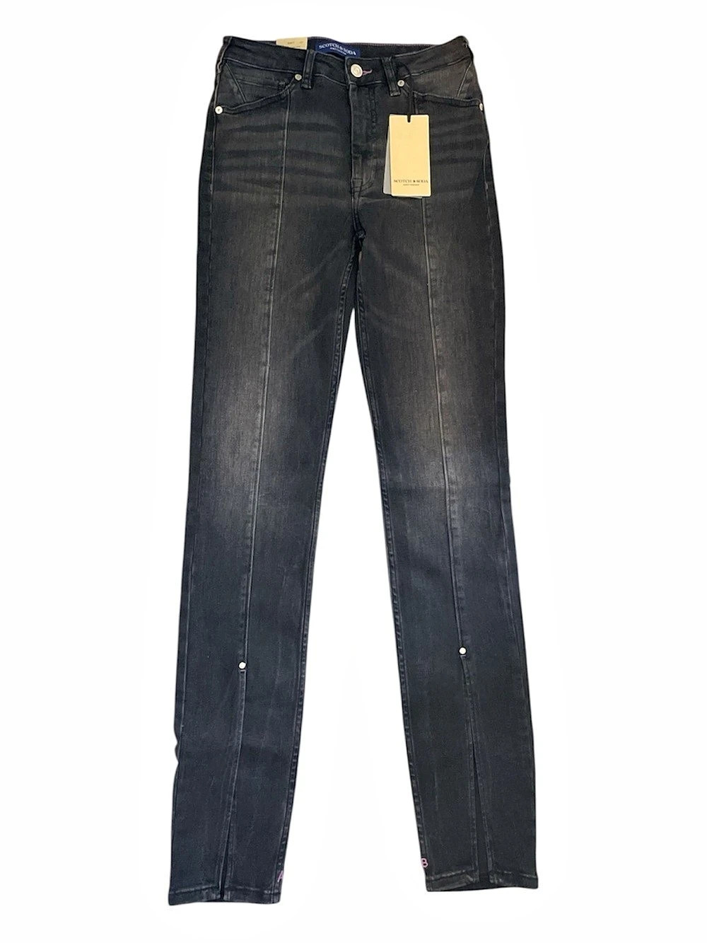 Scotch & Soda Haut Skinny Jeans in Black Waist 27/32 NWT